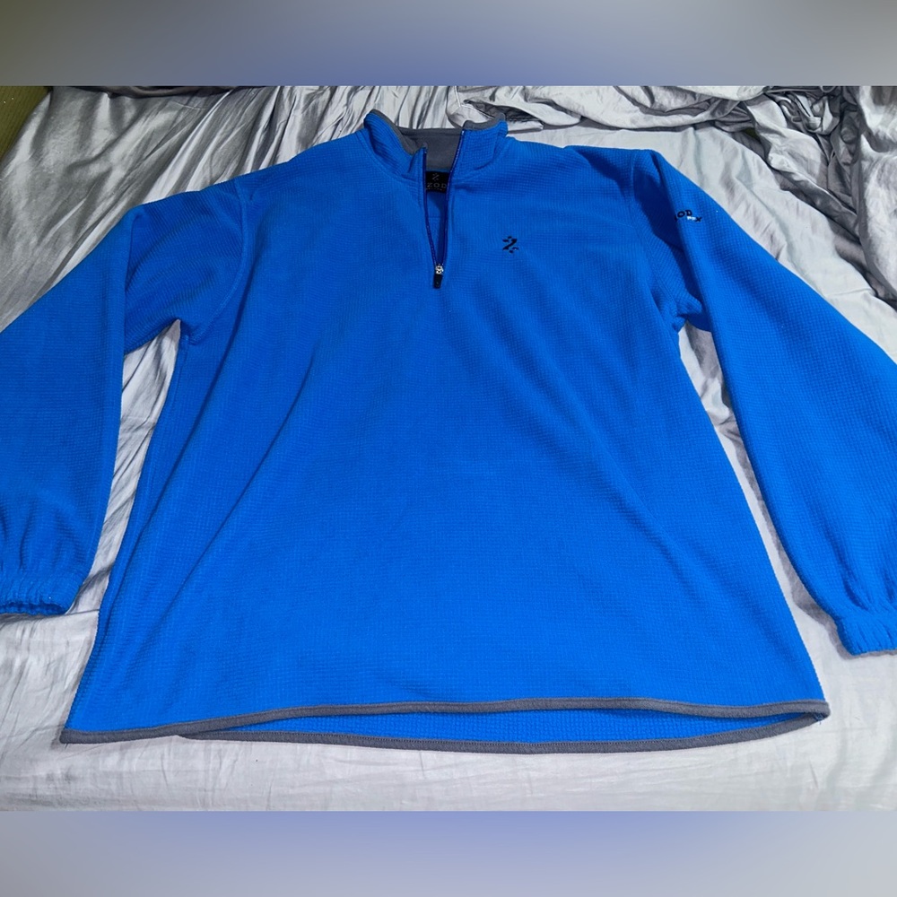 🚨2 for $20!🚨Men's XXL Blue Izod Comfy Stylish Quarter Zip Pullover